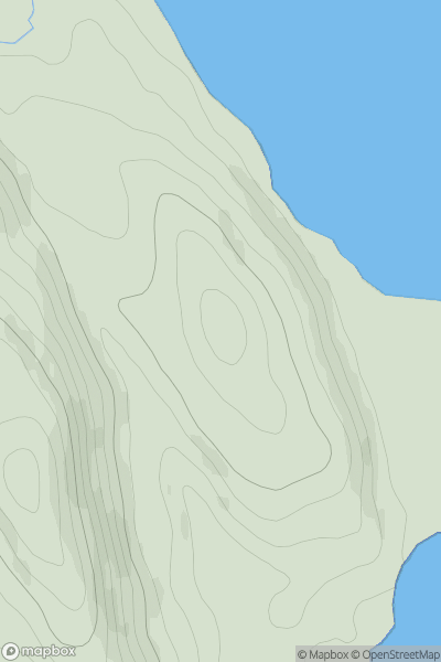 Thumbnail image for Druim Mor [Mull and Nearby Islands] showing contour plot for surrounding peak